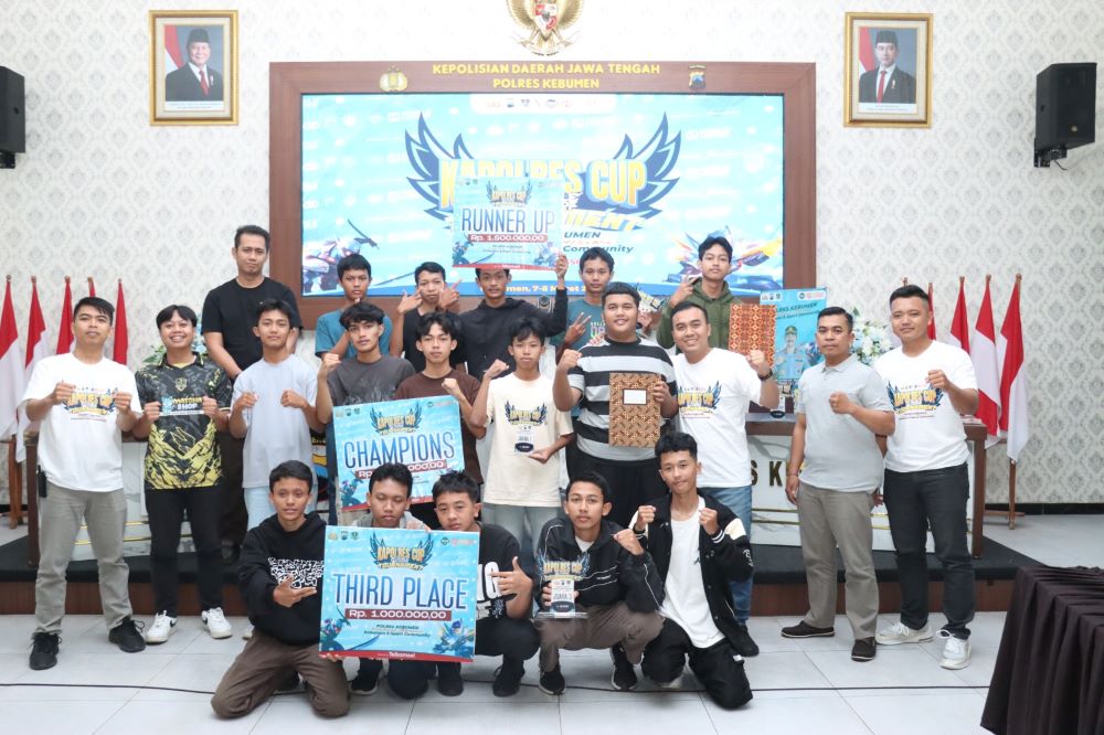 Puluhan Tim Pelajar Unjuk Strategi di Turnamen Mobile Legends Kapolres Kebumen Cup