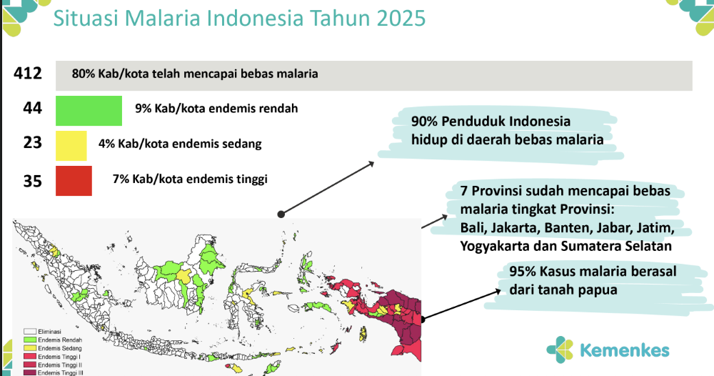 Target Indonesia Bebas Malaria 2030 Dikebut, Kasus Masih Tinggi di Papua