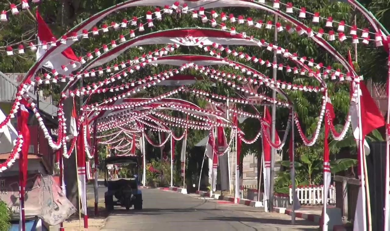 Jalan Berubah Penuh Warna Saat Agustusan, Warga Hidupkan Semangat Kemerdekaan Lewat Dekorasi