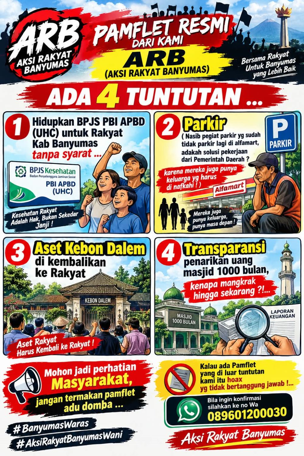 Beredar Seruan Aksi 28 Oktober di Banyumas, Ini Tuntutannya