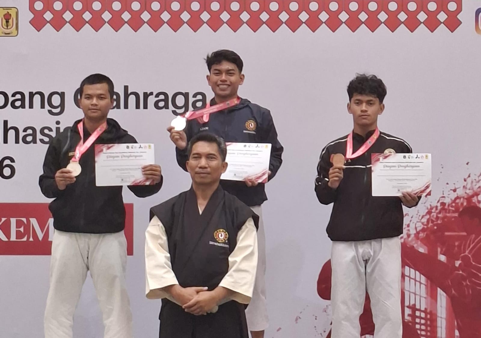 Tiga Atlet Kempo UIN Saizu Bawa Pulang Medali dari Kejurnas Mahasiswa