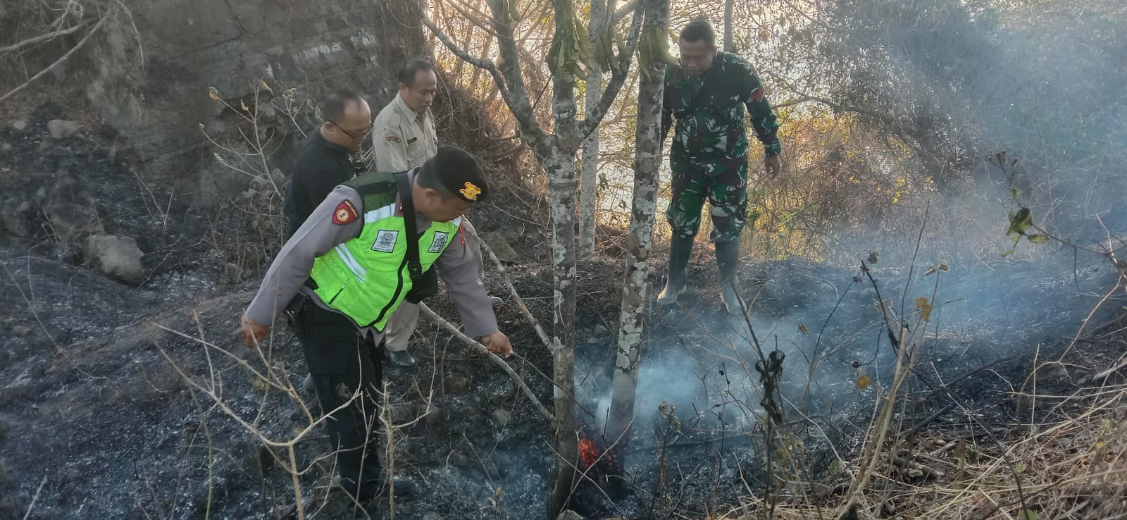 Kobaran Api Lahap Lahan Perhutani di Kebumen, 2.000 Meter Persegi Hangus