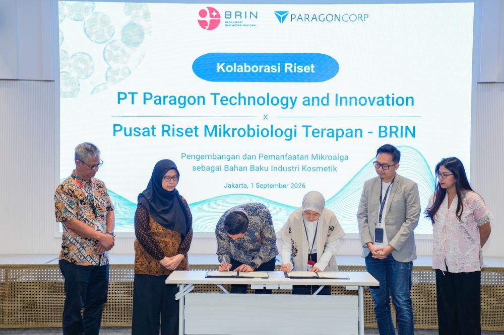 ParagonCorp dan BRIN Riset Mikroalga Lokal Indonesia untuk Bahan Baku Kosmetik