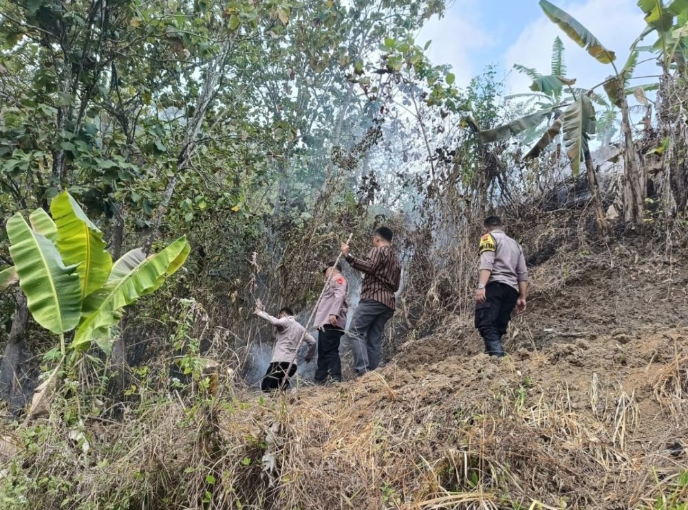 Kebakaran Lahan Perhutani di Ajibarang Banyumas Berhasil Dipadamkan