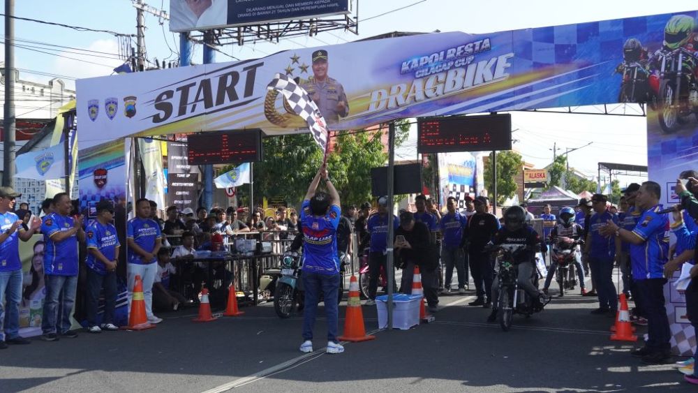 Drag Bike Kapolresta Cilacap Cup Jadi Solusi Tekan Balap Liar