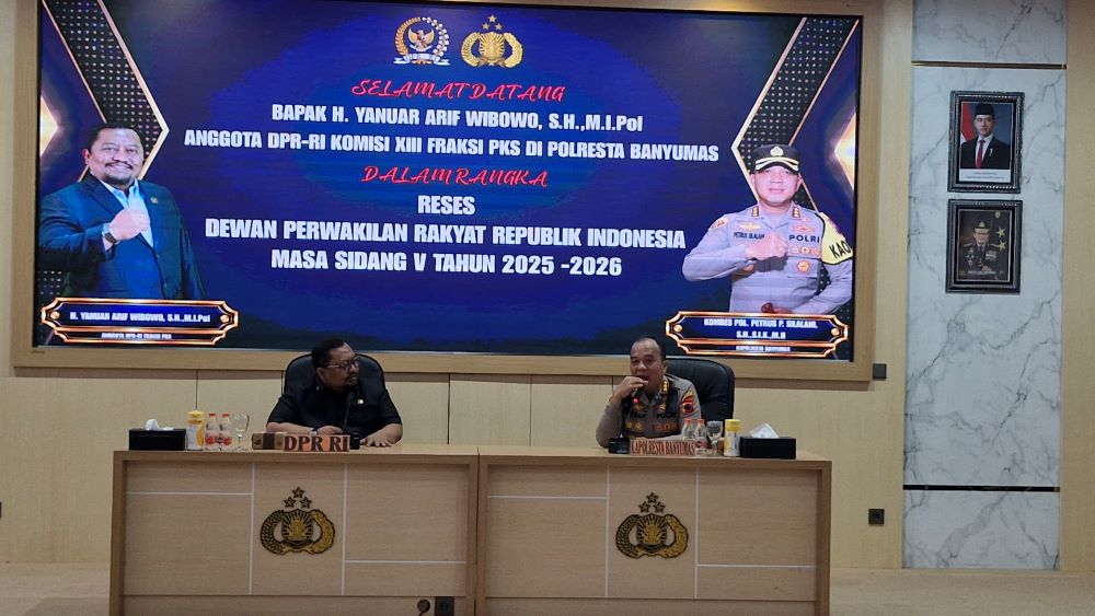 Reses di Polresta Banyumas, DPR RI Soroti Narkoba hingga Penerapan KUHP Baru