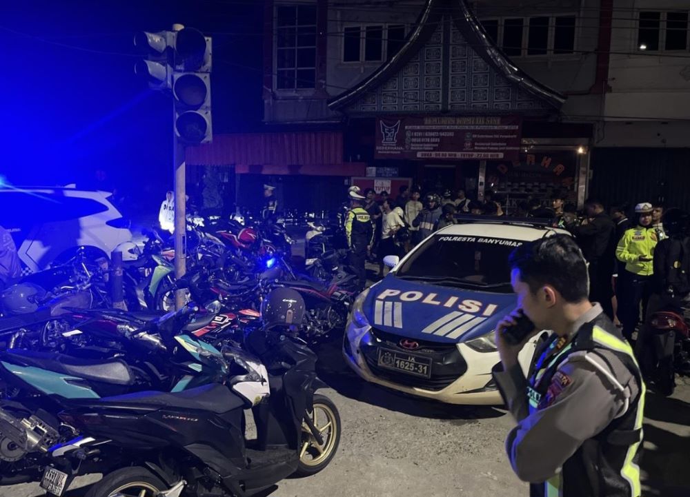 Satlantas Polresta Banyumas Gencar Patroli Tengah Malam, 64 Pelanggar Balap Liar Ditindak