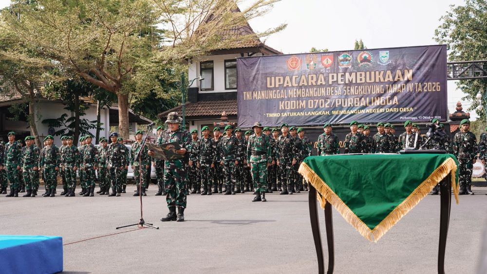 TMMD Purbalingga Bangun Jalan Baru 715 Meter di Bantarbarang