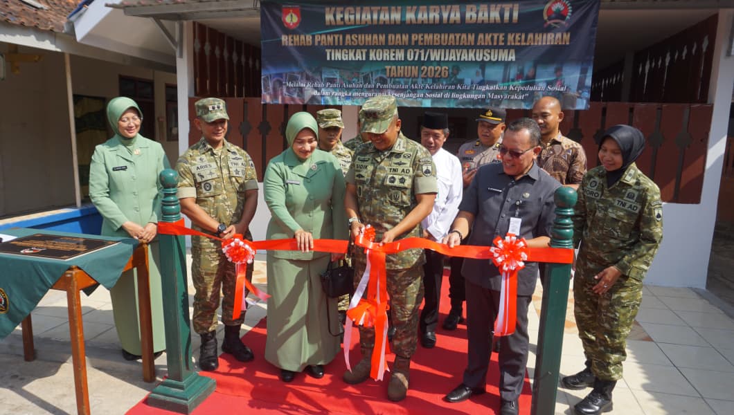 Danrem 071/Wijayakusuma Resmikan Panti Asuhan Mandhanisiwi, Hadirkan Harapan Baru Bagi Anak - anak