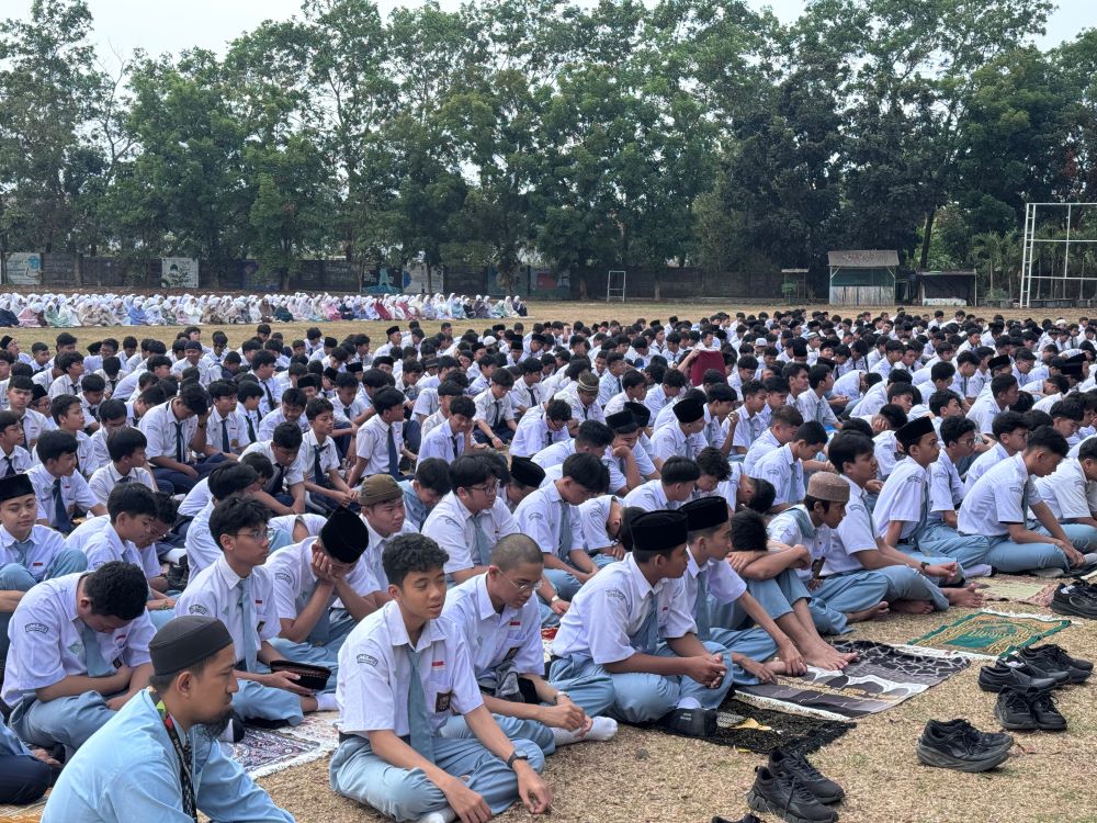 Kemarau Panjang di Banyumas, Ribuan Siswa Al Irsyad Purwokerto Gelar Shalat Istisqa
