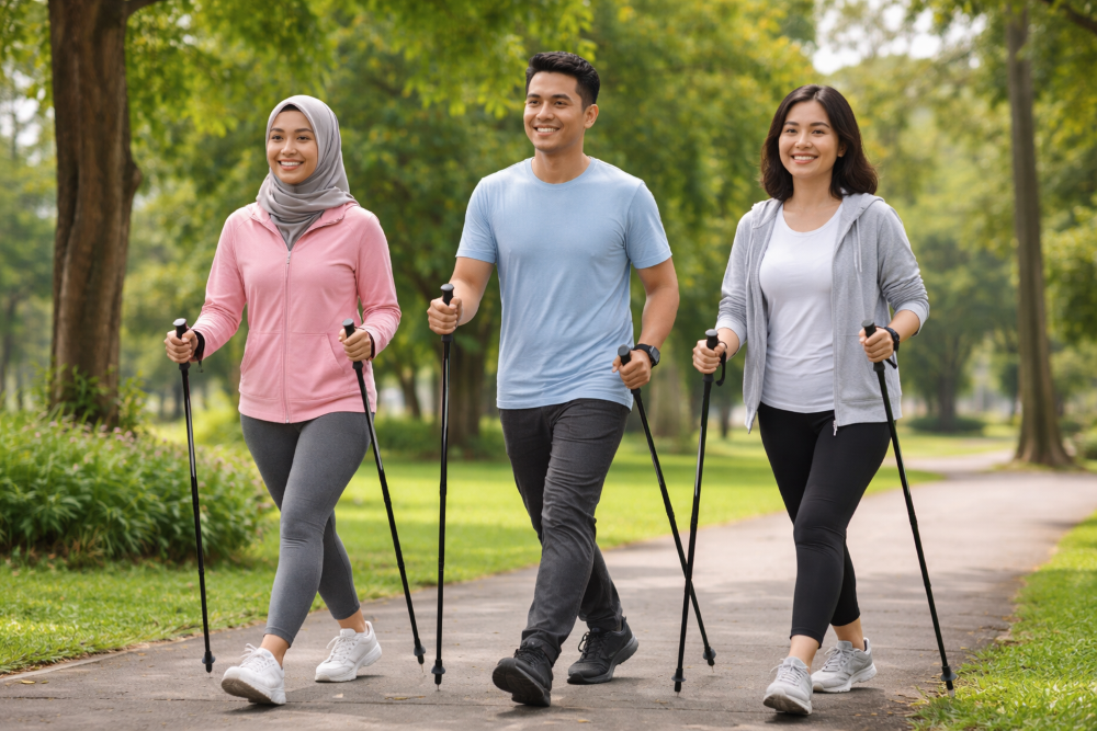 Nordic Walking, Olahraga Ringan yang Efektif Jaga Kebugaran dan Kesehatan Tubuh