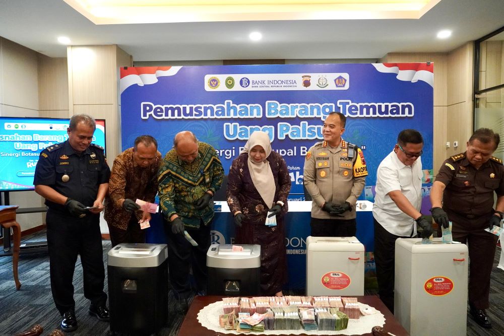 6.461 Uang Palsu Dimusnahkan, BI Purwokerto Tegaskan Komitmen Jaga Rupiah