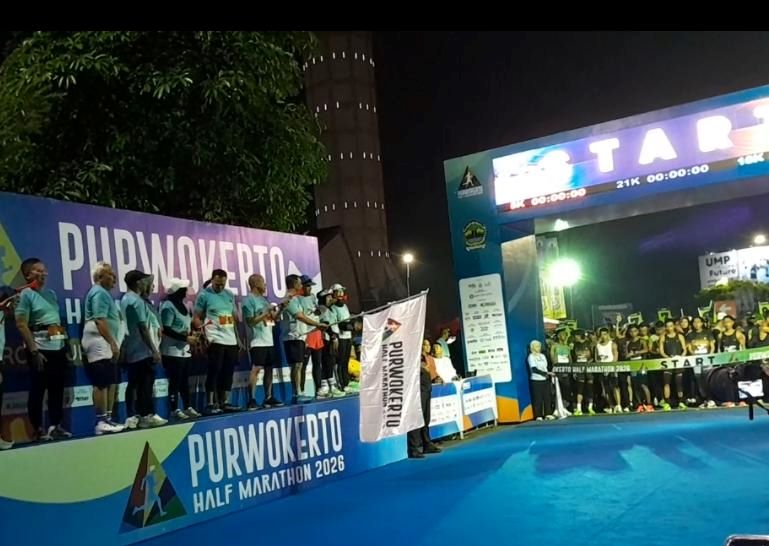 Ribuan Runner Serbu Purwokerto Half Marathon 2026, Sport Tourism Banyumas Kian Menggeliat