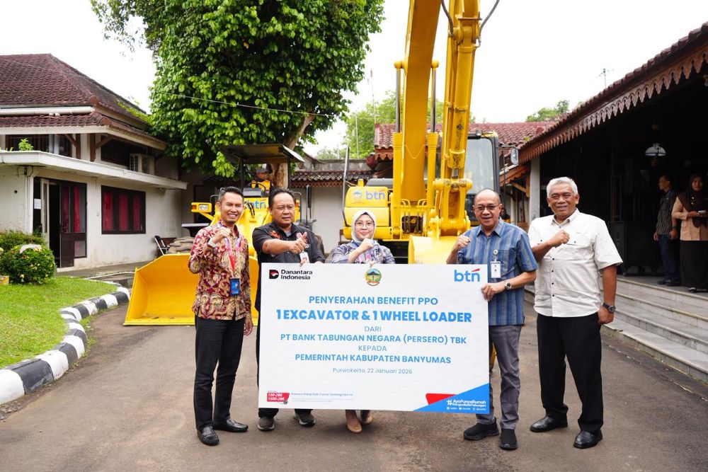 Terima Dua Alat Berat dari BTN, Pemkab Banyumas Siap Perkuat Mitigasi Banjir dan Pengelolaan Sampah