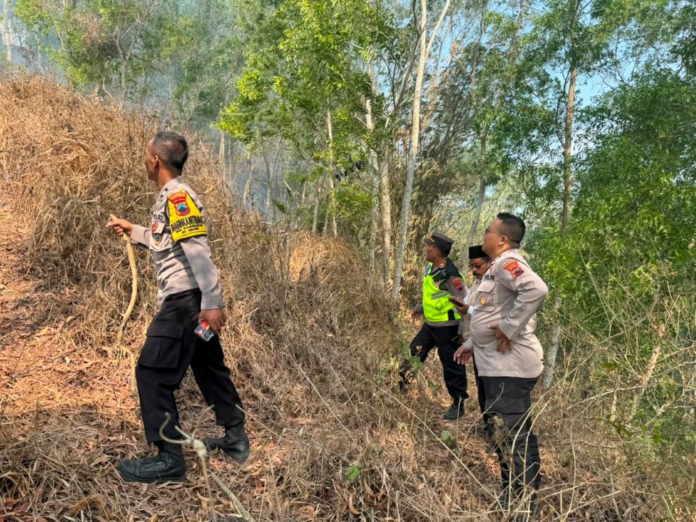 Kebakaran Lahan di Perbukitan Overpass Kebasen Banyumas Berhasil Dipadamkan dalam 1,5 Jam