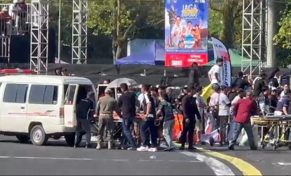 Tribun Penonton Speed Fest di GOR Satria Purwokerto Ambruk, 75 Orang Terluka