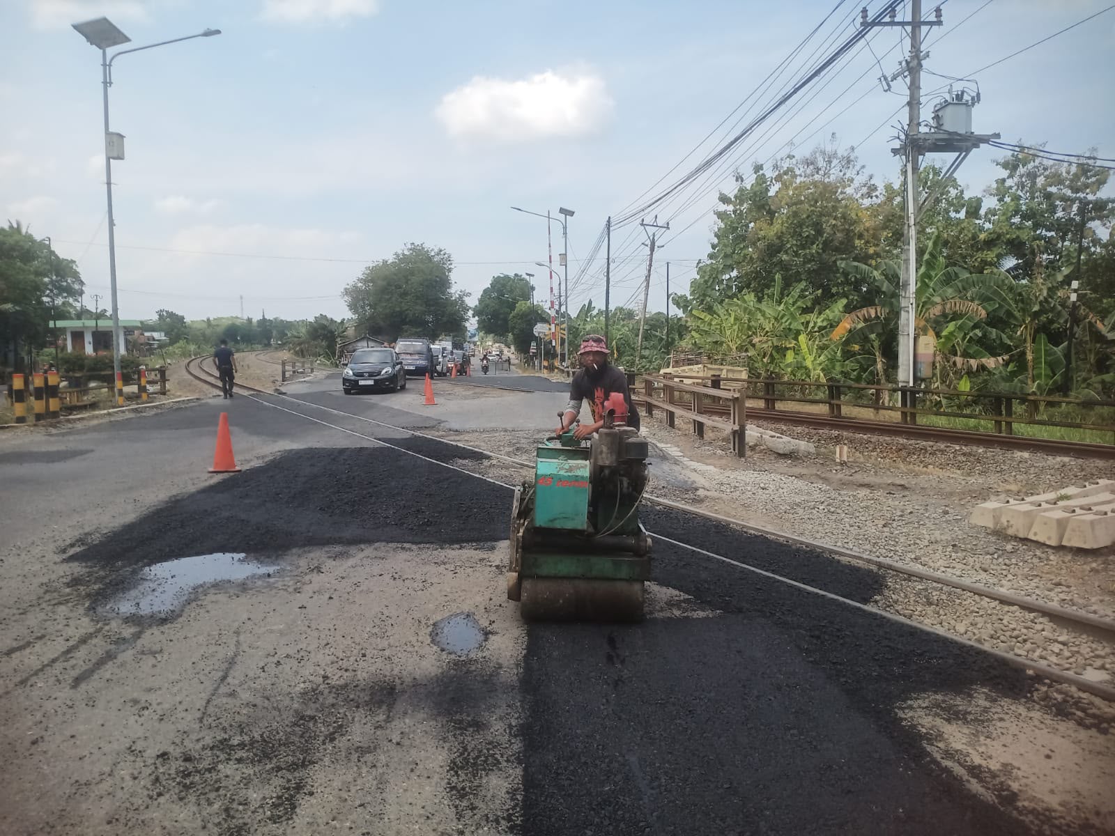 Aspal Perlintasan Sebidang JPL 501 Sumpiuh Diperbaiki, KAI Daop 5 Purwokerto Apresiasi Dukungan Pemkab Banyumas