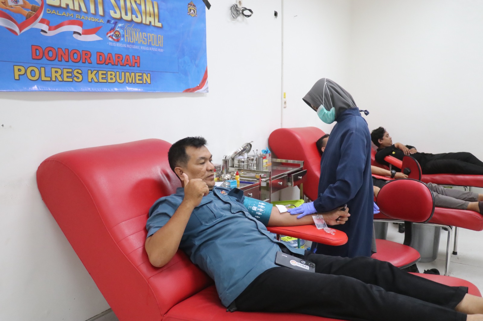 Humas Polres Kebumen Gelar Donor Darah, Kebutuhan Darah di Kebumen Capai 125 Kantong Sehari