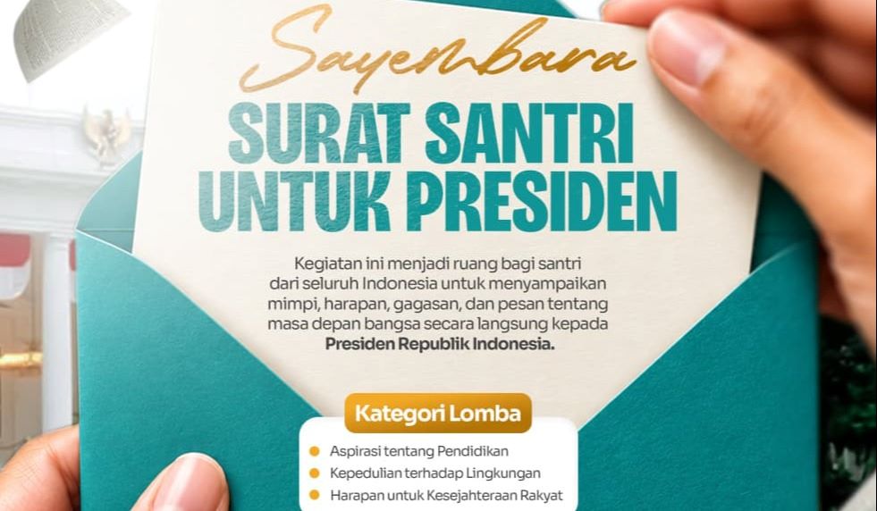 Hari Santri 2026, Kemenag Buka Sayembara “Surat Santri untuk Presiden”