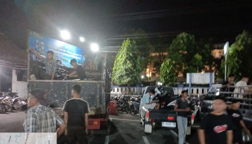 Polsek Kembaran Tertibkan Balap Liar, 21 Remaja dan Motor Diamankan 